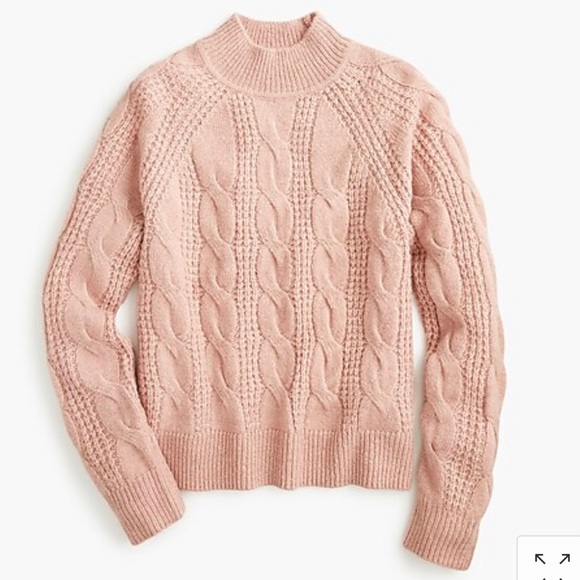 J. Crew Sweaters - Brand New J. Crew Pink Cable Knit Sweater